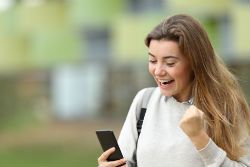 a students wins a scholarship