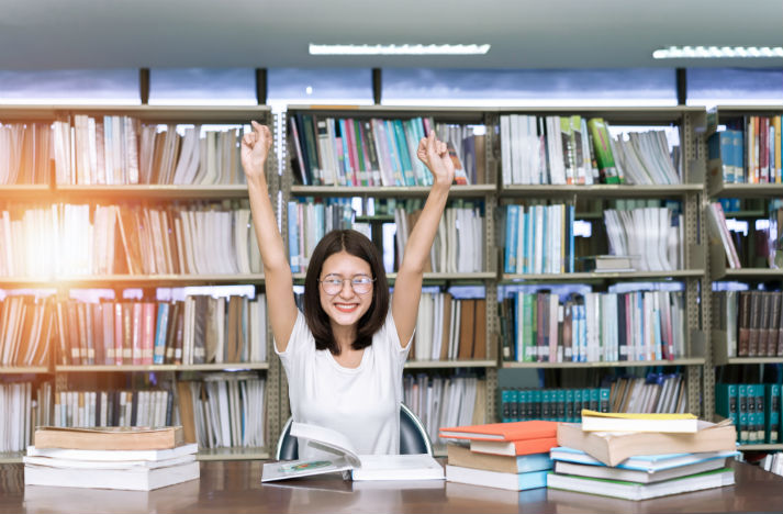 Student excited to get spot at library